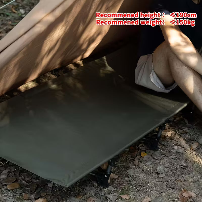 Compact Camping Cot Backpacking Ultralight Folding Lightweight Heavy Duty • Easy Setup, Durable Aluminum Alloy • Camping Cot, Hiking Gear • Portable Design, Sturdy Frame • Hiking Accessory, Hikers Gear • for Outdoor Hiking Travel Beach