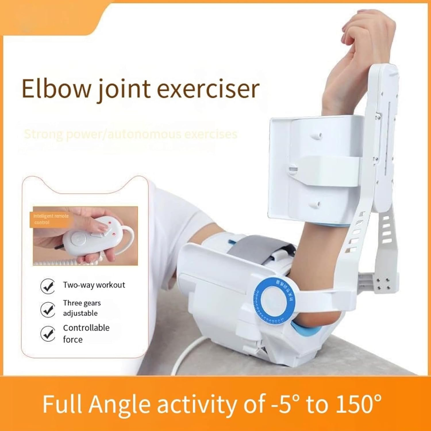 Electric Arm Robot for Postoperative Elbow Rehab & Exercise