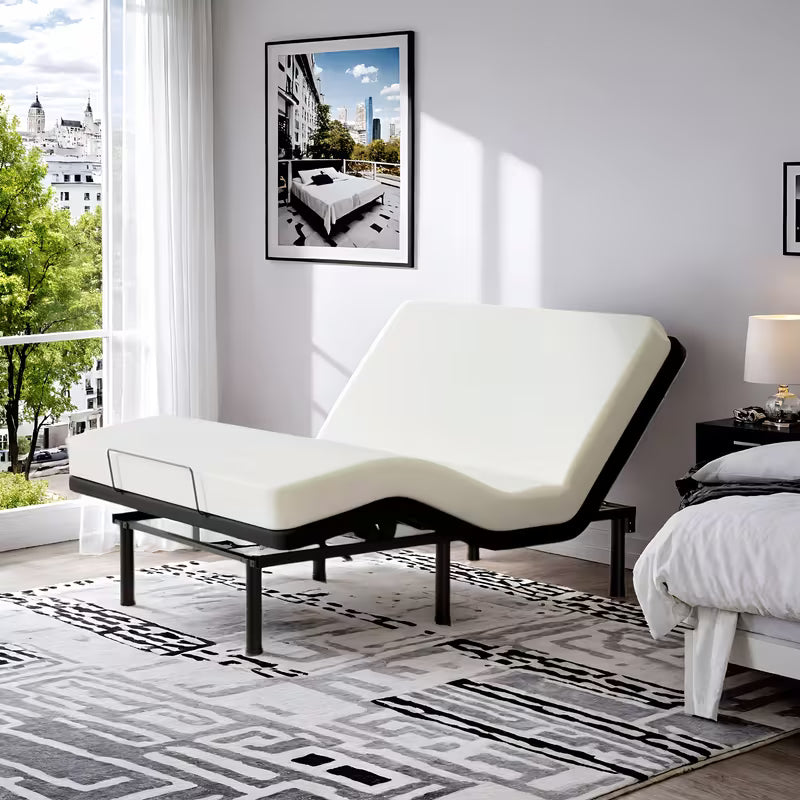 Electric Bed Full, Ergonomic Adjustable Bed Frame With Wireless Remote, Head And Foot Incline, Zero Gravity Bed Easy Assembly