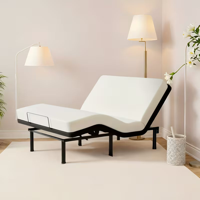 Electric Bed Full, Ergonomic Adjustable Bed Frame With Wireless Remote, Head And Foot Incline, Zero Gravity Bed Easy Assembly