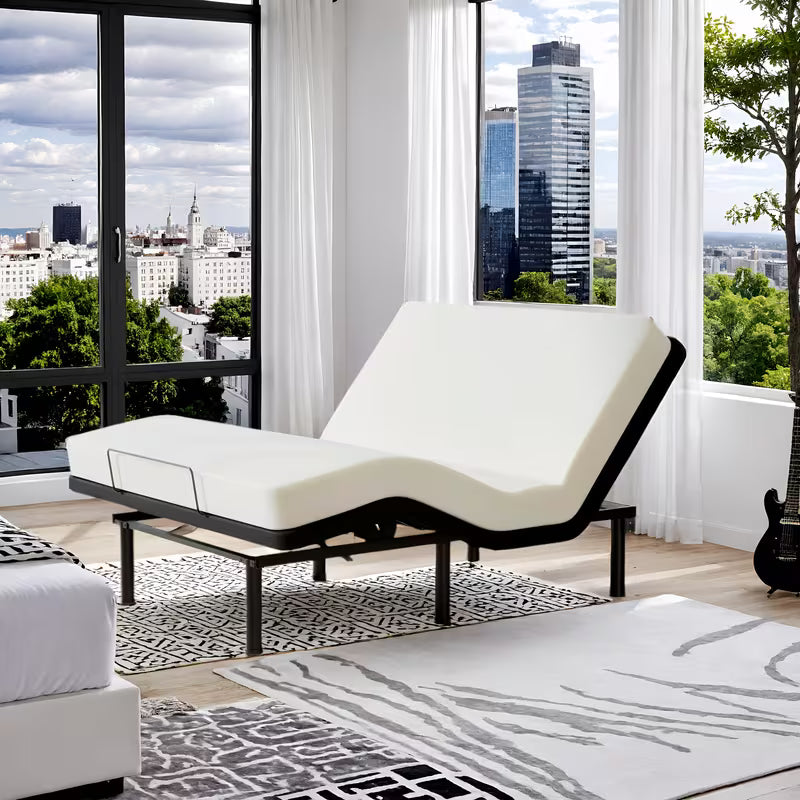 Electric Bed Full, Ergonomic Adjustable Bed Frame With Wireless Remote, Head And Foot Incline, Zero Gravity Bed Easy Assembly