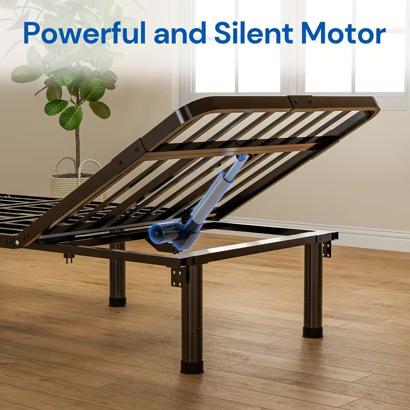 Electric Bed Full, Ergonomic Adjustable Bed Frame With Wireless Remote, Head And Foot Incline, Zero Gravity Bed Easy Assembly