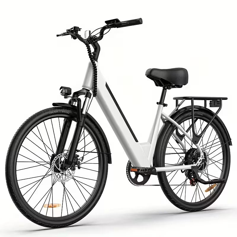 745W Electric Bike For Adults, 26" Commuter EBike With 48V 10.4Ah Removable Battery, 40-60 Miles Range, Dual Shock Absorbers
