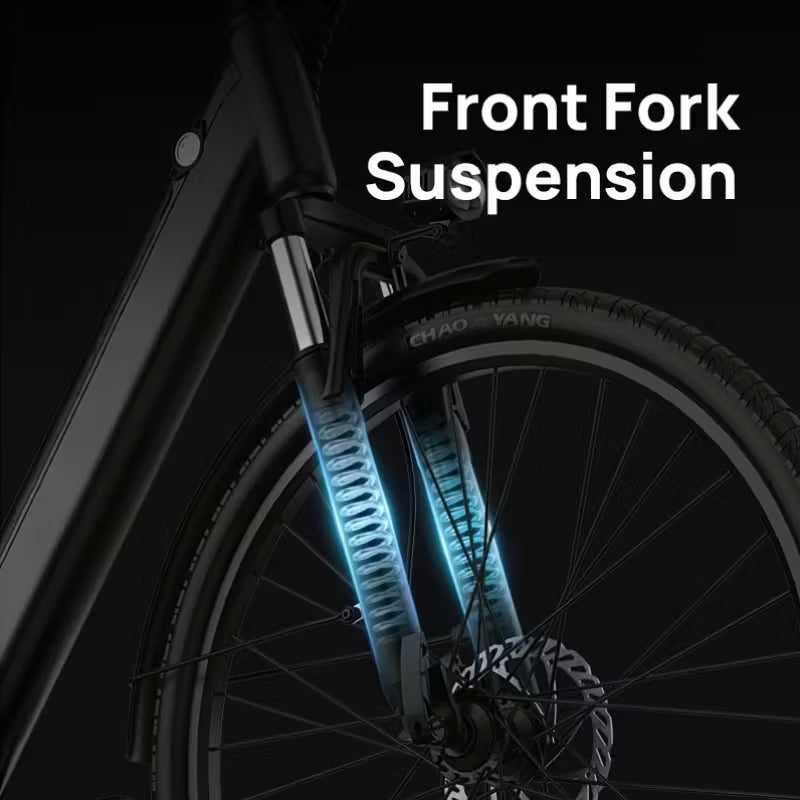 745W Electric Bike For Adults, 26" Commuter EBike With 48V 10.4Ah Removable Battery, 40-60 Miles Range, Dual Shock Absorbers