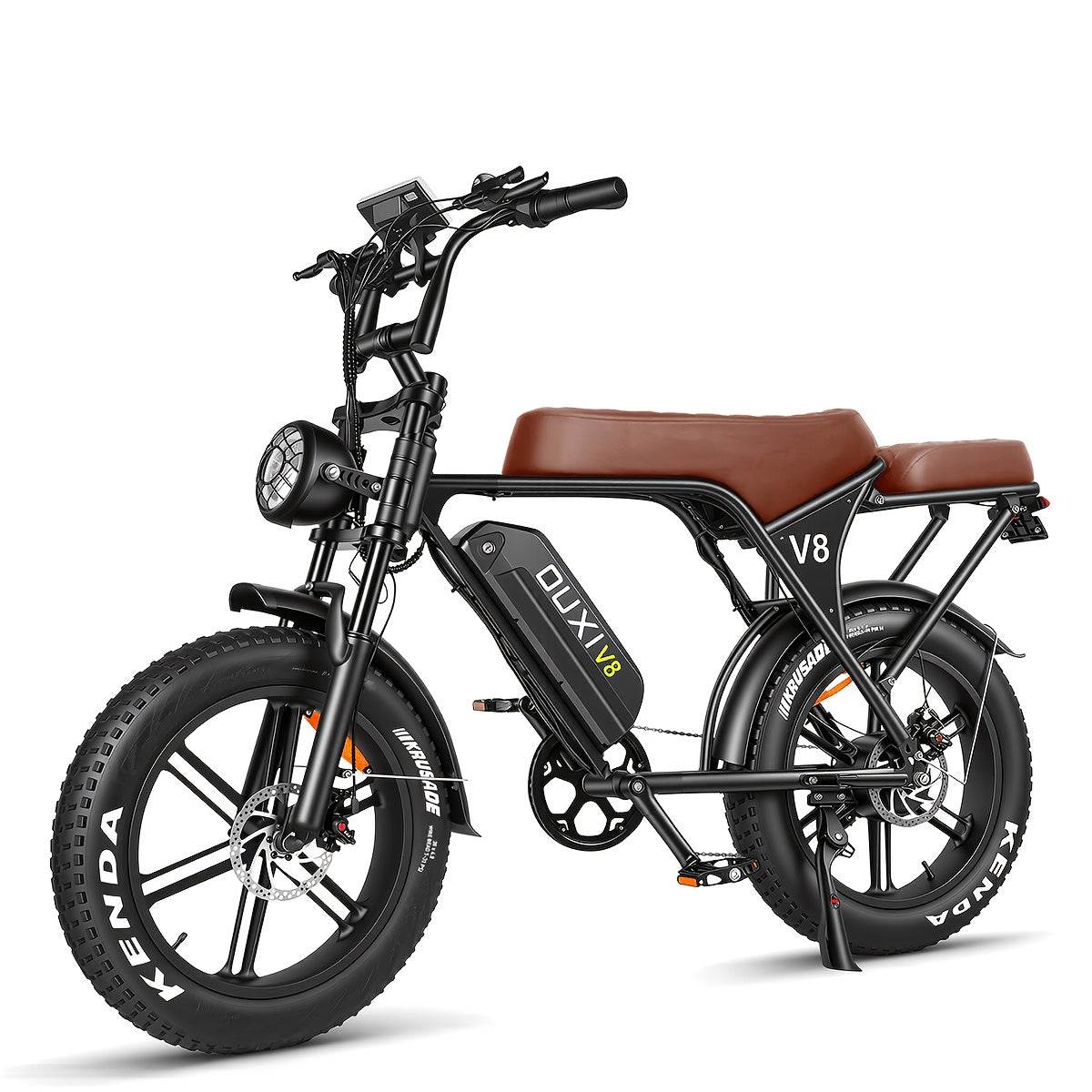 Electric Bike, V8 Electric Mountain Bike with 500W Motor 48V 15Ah
