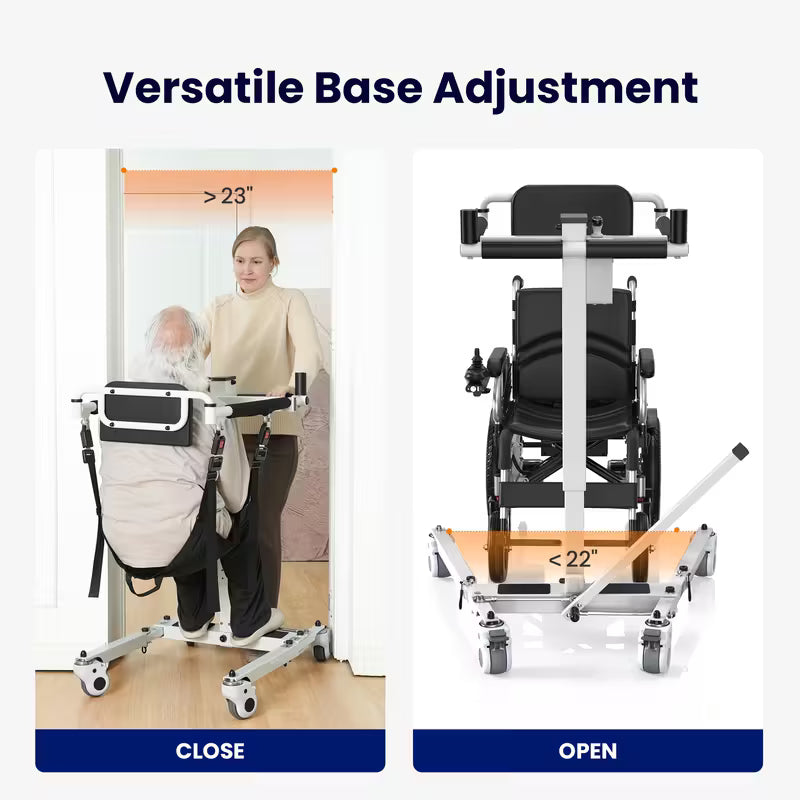 Electric Transfer Lift for Car, Portable Folding Patient Lift Transfer Chair, Electric Assist Lift Aid for Seniors, Adults, AY06