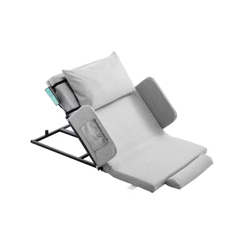 Electric Lifting Backrest 300 lbs 4-68° Adjustable with Guardrail & Pouch