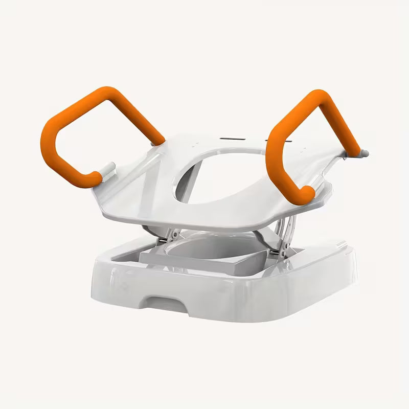 Electric Toilet Lift Seat For Senior, Electric Toilet Seat Lift, Powered Toilet Seat Riser With Handles, Toilet Lift Seat For Elderly, Support To 330LBS