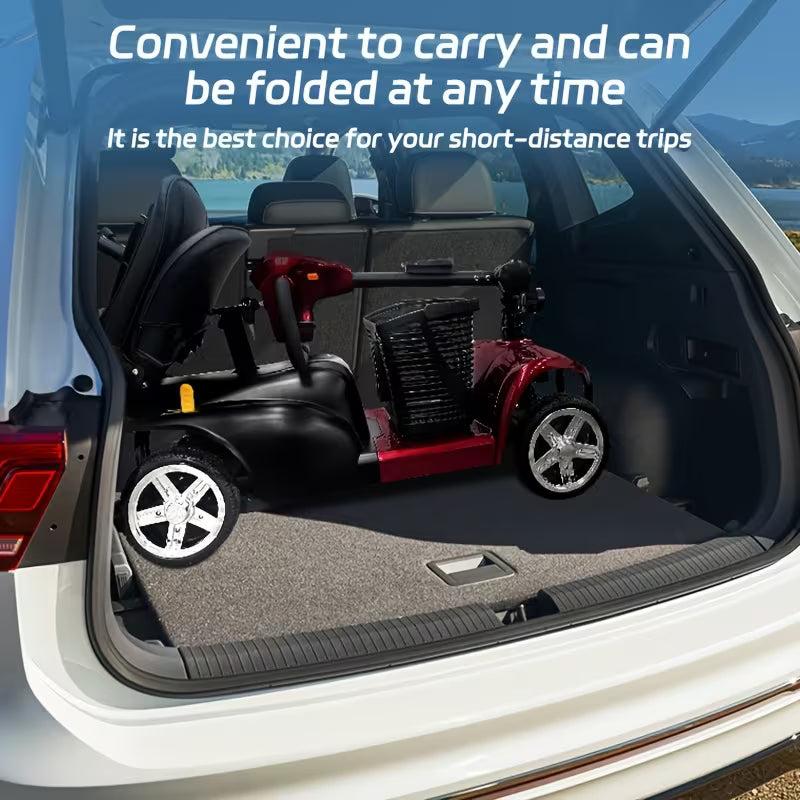 Foldable Mobility Scooter Features A 250W Motor And Reaches A Speed Of 6 Mph