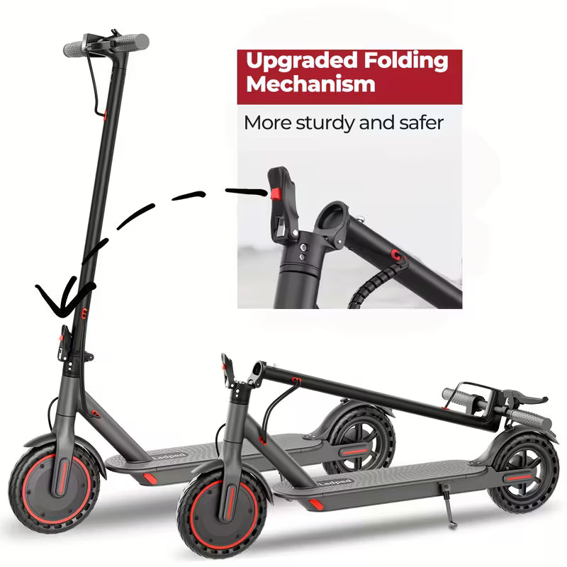 Folding Electric Scooter, 350W-500W Motor, 36V-48V Battery, With 8.5-14inches Anti-skid Solid Tires, Scooter Electric