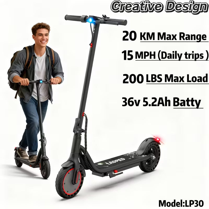 Folding Electric Scooter, 350W-500W Motor, 36V-48V Battery, With 8.5-14inches Anti-skid Solid Tires, Scooter Electric