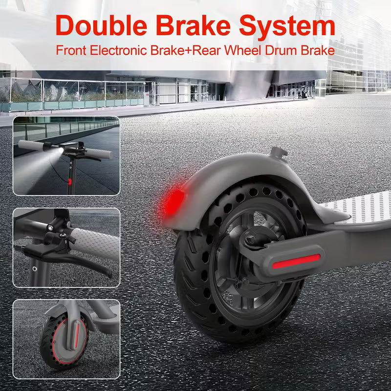 Folding Electric Scooter, 350W-500W Motor, 36V-48V Battery, With 8.5-14inches Anti-skid Solid Tires, Scooter Electric