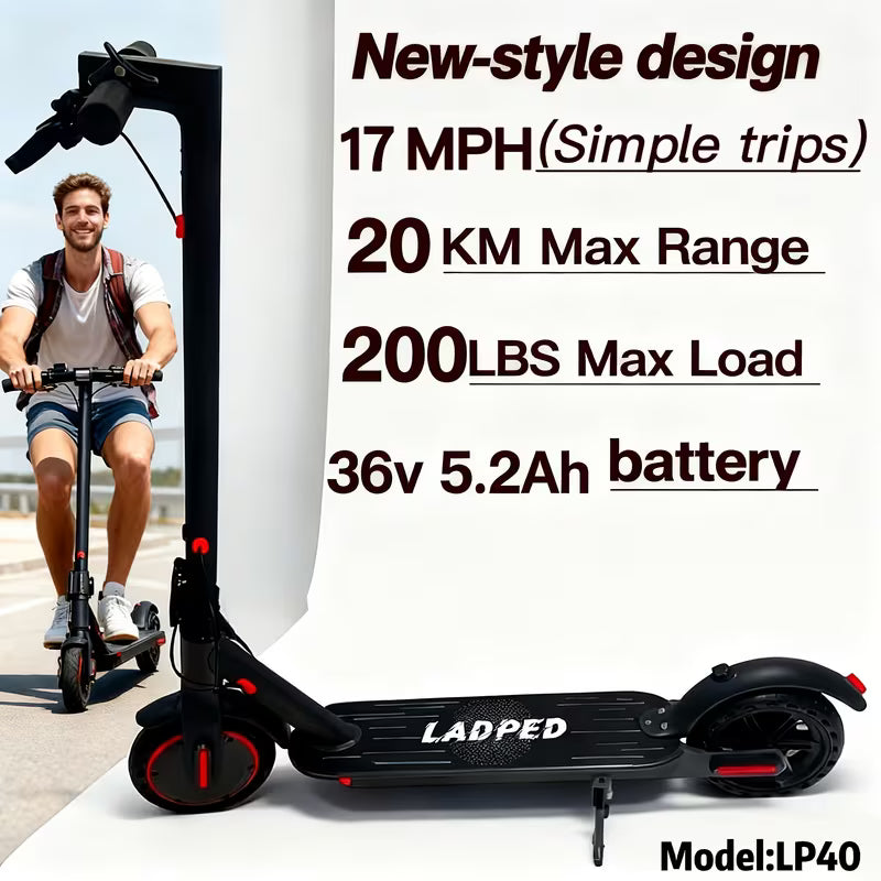 Folding Electric Scooter, 350W-500W Motor, 36V-48V Battery, With 8.5-14inches Anti-skid Solid Tires, Scooter Electric