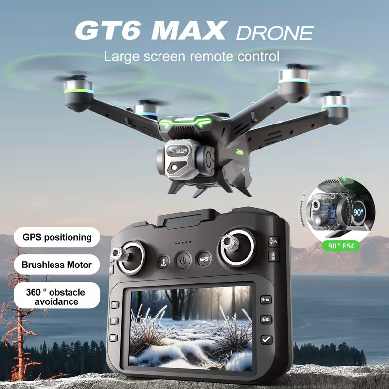 GPS-equipped Drone, 2000-meter Flight Range, 200-meter Altitude, Featuring A 5.64-inch Large-screen Remote Controller, ESC Camera, WiFi First-person View, Intelligent Obstacle Avoidance/intelligent Follow, GPS One-touch Return-to-home
