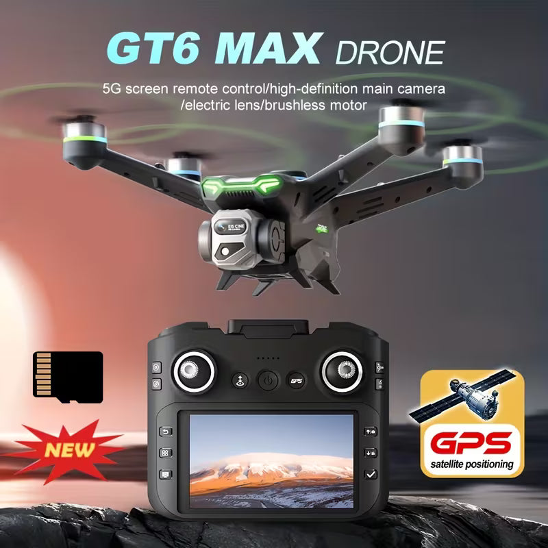 GPS-equipped Drone, 2000-meter Flight Range, 200-meter Altitude, Featuring A 5.64-inch Large-screen Remote Controller, ESC Camera, WiFi First-person View, Intelligent Obstacle Avoidance/intelligent Follow, GPS One-touch Return-to-home