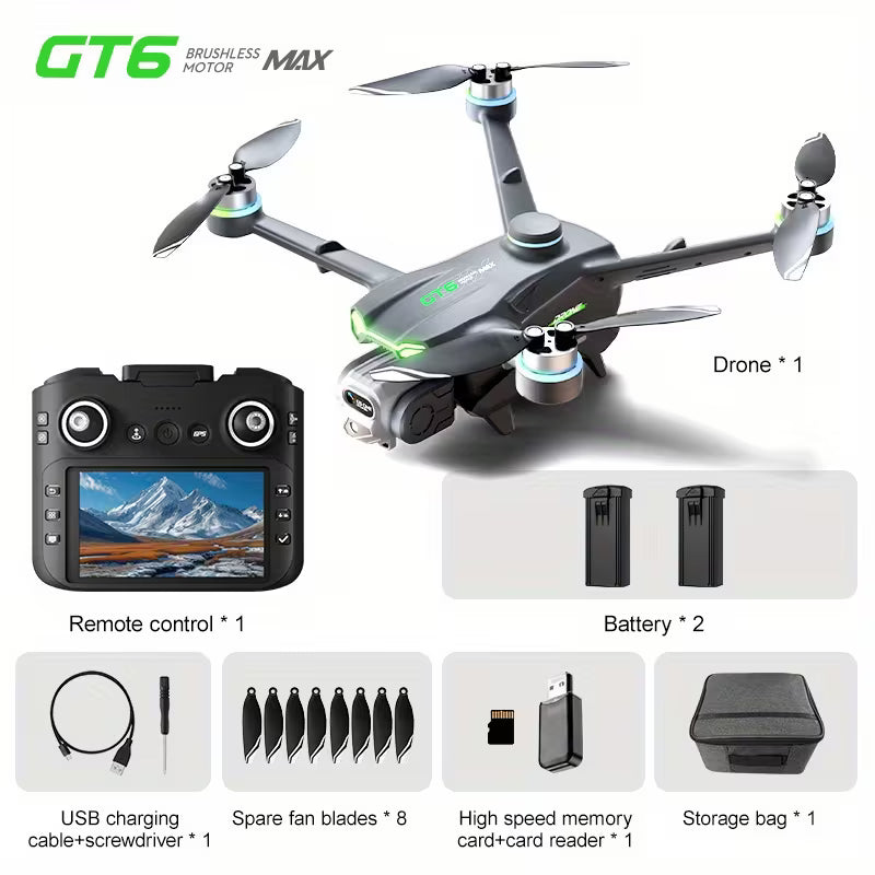 GPS-equipped Drone, 2000-meter Flight Range, 200-meter Altitude, Featuring A 5.64-inch Large-screen Remote Controller, ESC Camera, WiFi First-person View, Intelligent Obstacle Avoidance/intelligent Follow, GPS One-touch Return-to-home