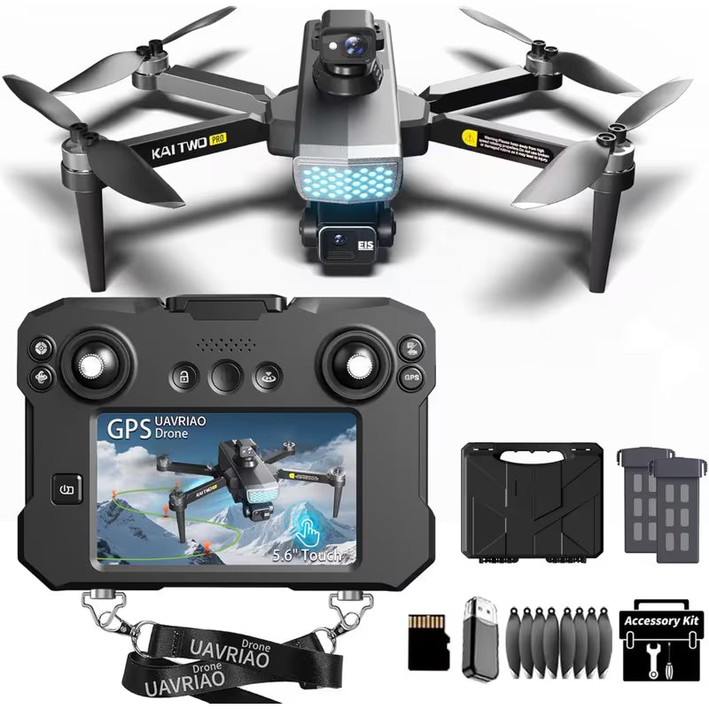 GPS Drone with 3-axis Gimbal and 4K Camera  Foldable Quadcopter Supporting 5G Real-time