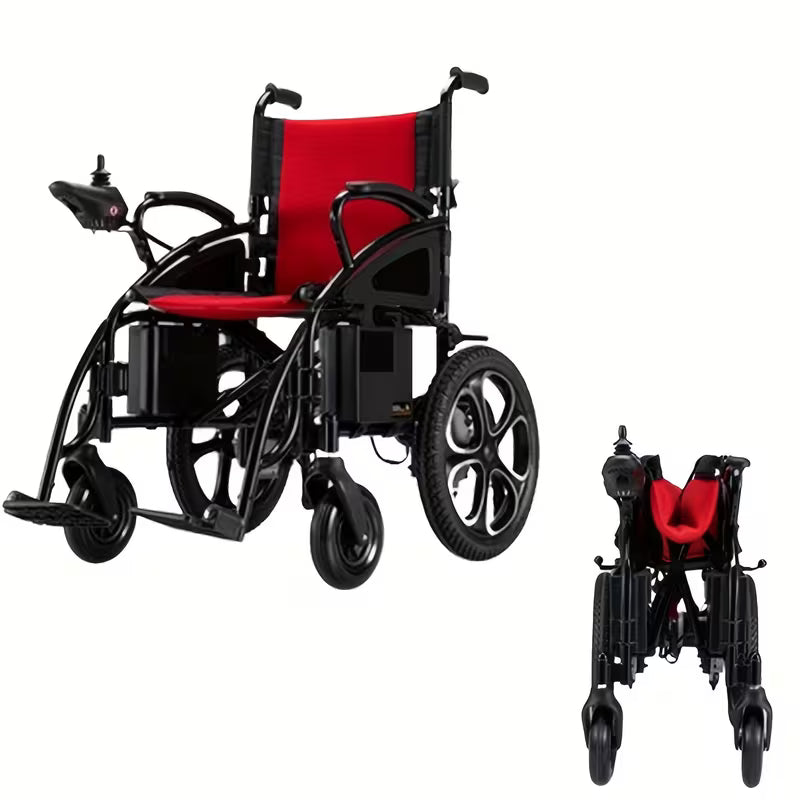 Heavy-Duty Foldable Electric Wheelchair for Seniors & Adults - 330lbs Capacity, 500W Dual Motor