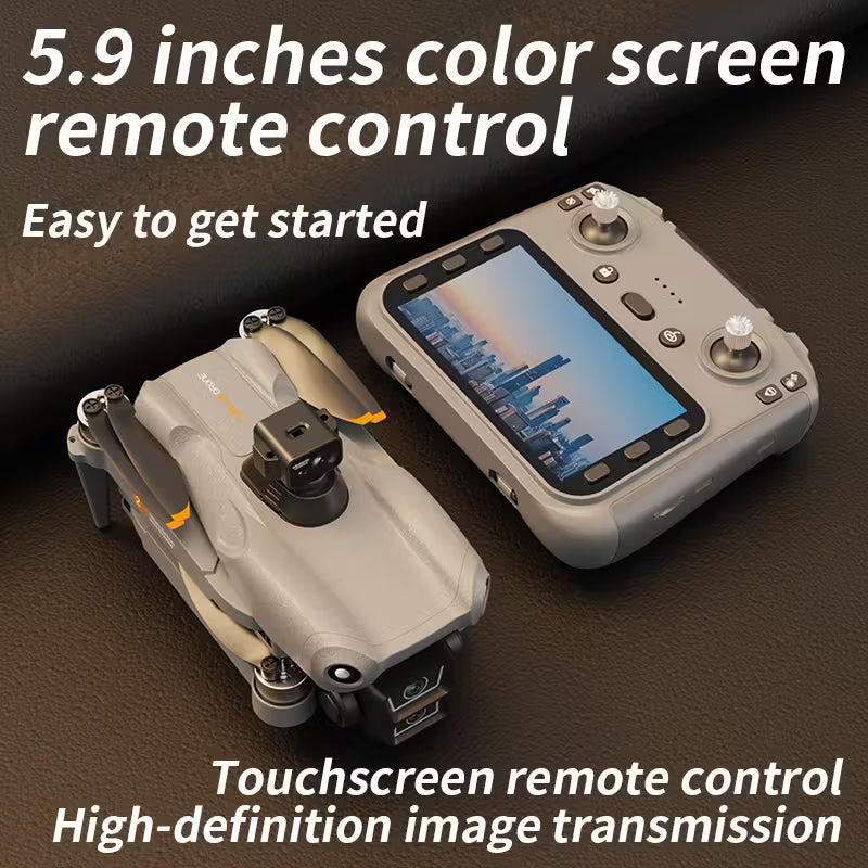 High-definition Camera Drone Equipped with GPS Positioning, 5.9-inch Large-screen Remote Control