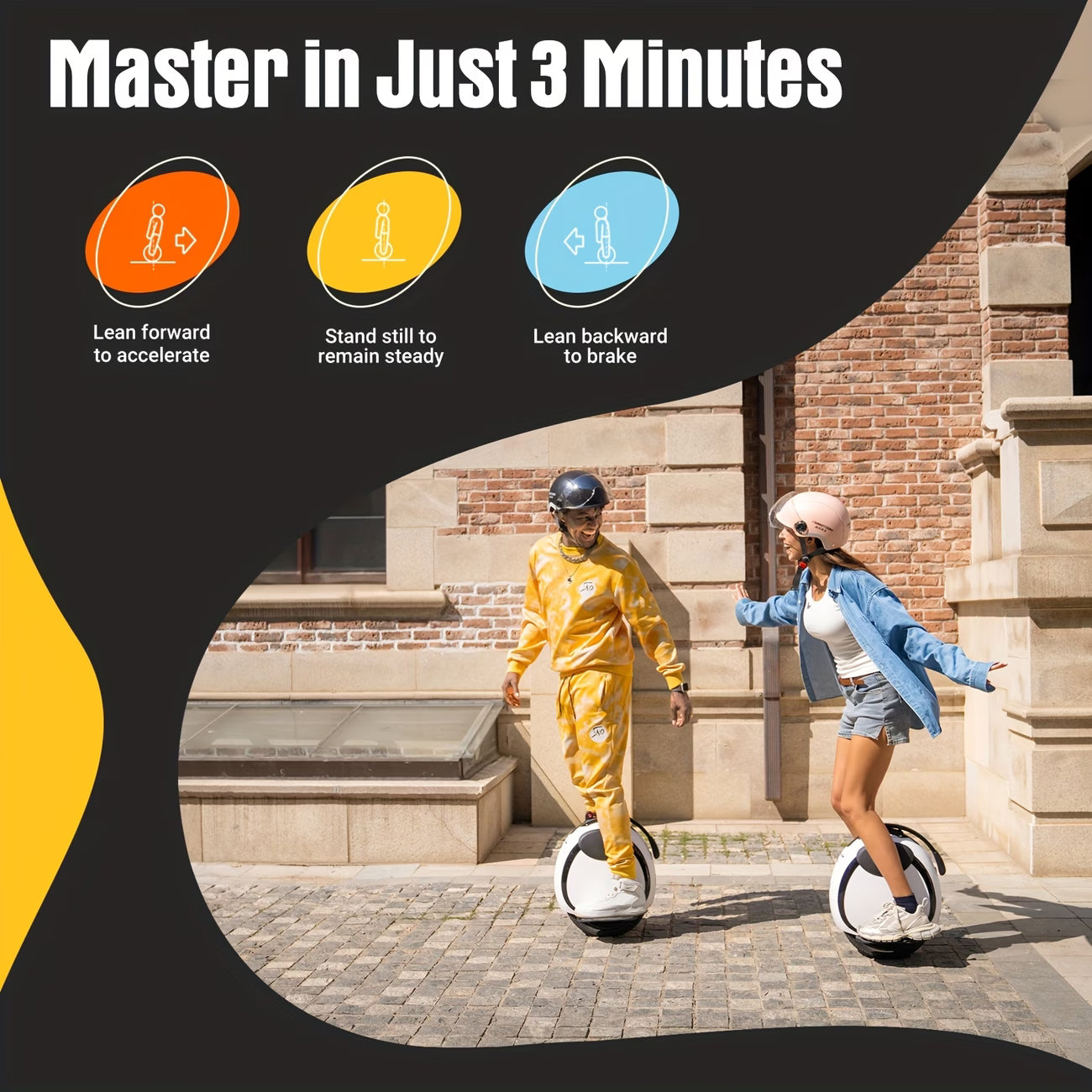 InmotionE20 Electric Unicycle - 14 Inch Self-Balancing Electric One Wheel Portable EUC for Commuting & Entertainment