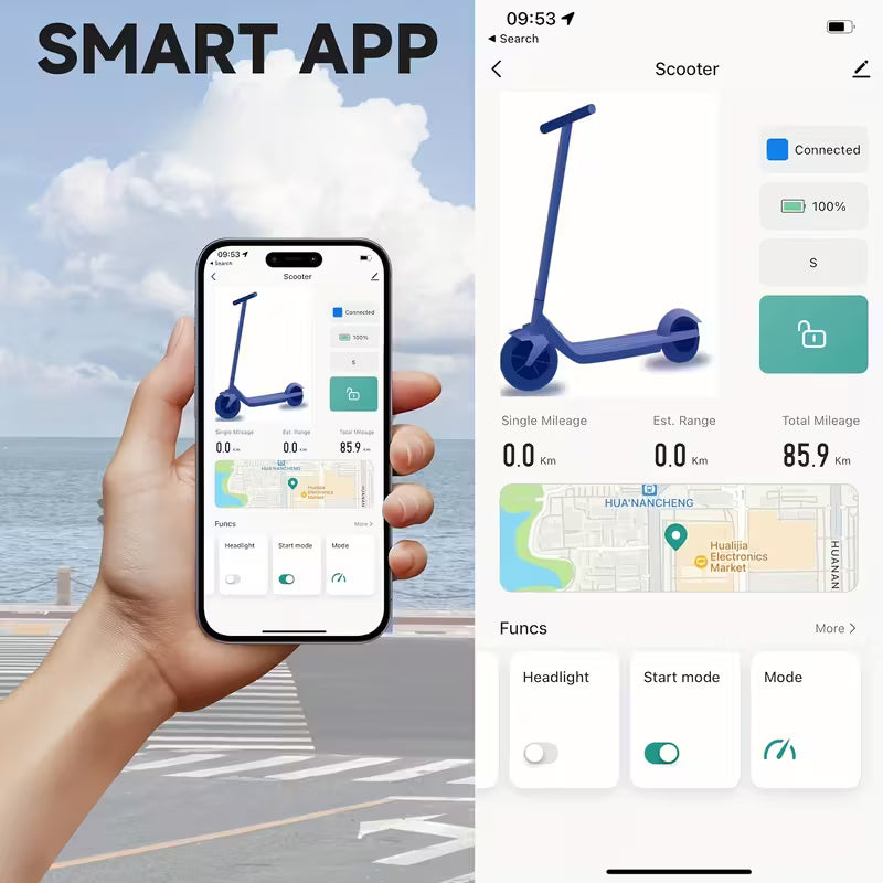 Electric Scooter, 350W 36V 5.2AH-10.5AH, 8.5" Solid Tires, 19 Mile Range And 3 Modes, High Speed For Teens And Adults, Foldable And Height Adjustable, Designed For Beginners- Ideal For City Streets, Parks, Or Campus Pathways, Long-lasting Use