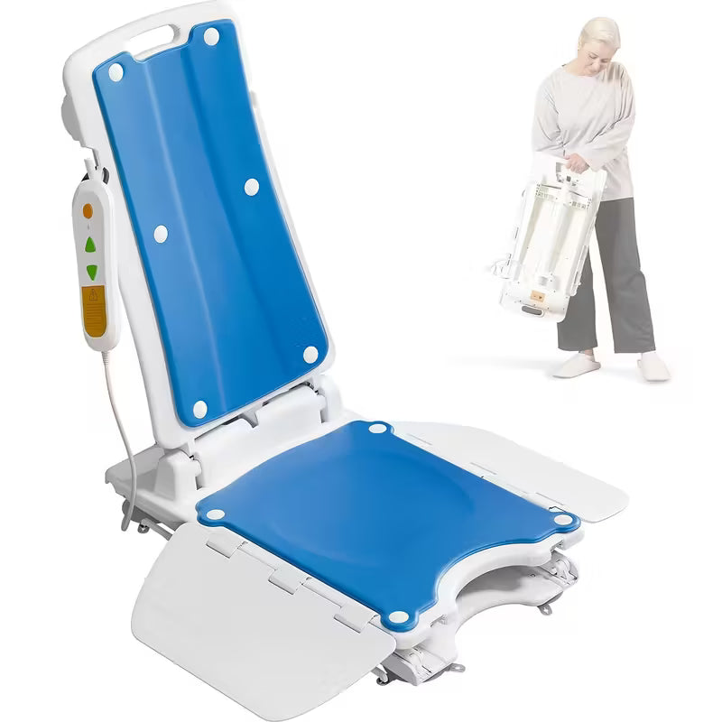 Lightweight Electric Chair Lift, Lift Elderly from Floor, Remote Control Floor Lift, Fall Assist Devices, Item Weight 23 LBS, Support Up to 300 LBS, Suction Cups, Standing Aids & Supports