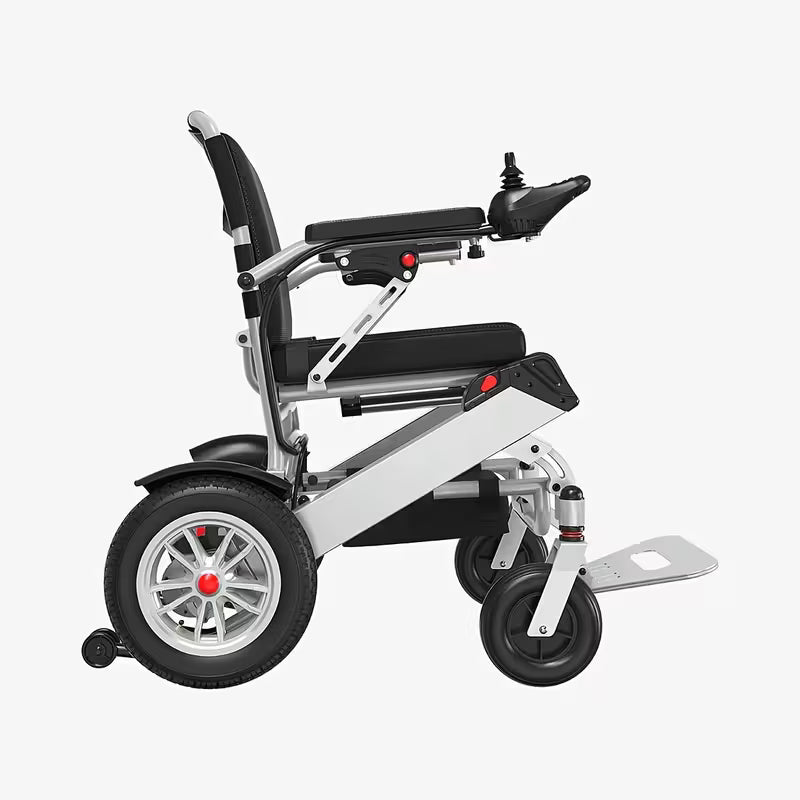 Lightweight Electric Wheelchairs for Adults, Folding Power Wheelchair, All Terrain | Handicap Motorized Mobility Scooters for Seniors, Powered Wheel Chair