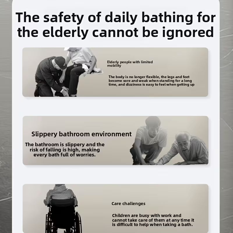 Lightweight Foldable Shower Toilet Seat | No Installation Required, One-Step Folding and Unfolding, with Armrests and Backrest, Durable Aluminum Alloy Armchair for and Pregnant Women, Ideal for Indoor Sitting, Bathing, Rehabilitation