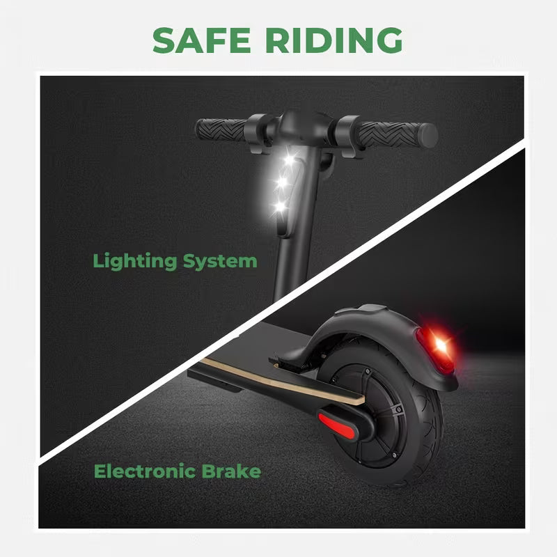 Lightweight Folding Electric Scooter, Black, 8-Inch Tires, 250W Motor, 7.8Ah Battery, High Speed 25km/h, 3 Speed Modes, Up to 18-22km Range