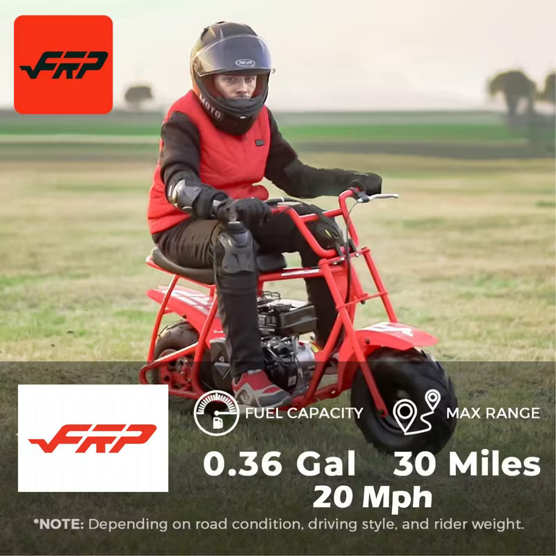 Mini Bike, 99cc 4-stroke Adult Mini Bike For Explorers, Gasoline-powered Mini Off-road Bike Motocross,