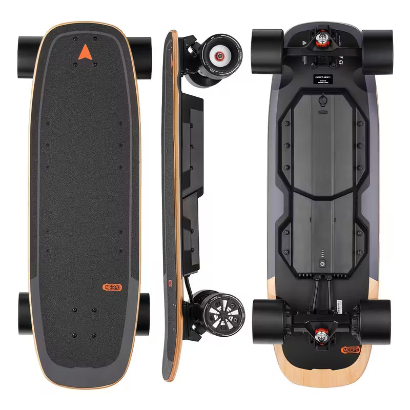Mini Electric Skateboard with Remote, 4 Speed Smooth Remote Controller, 11 Miles Range, 330 Pounds Max Load, Maple Cruiser for Adults And Teens, Mini5