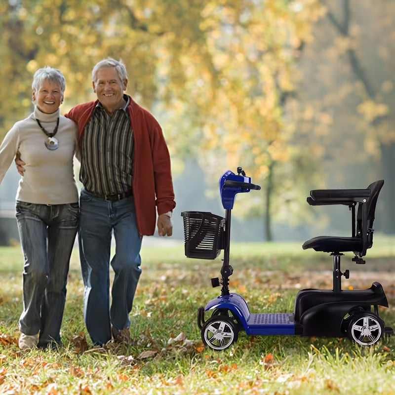 Mobility Aids for The, Four-wheel Foldable Mobility Scooters for Adults, 250w