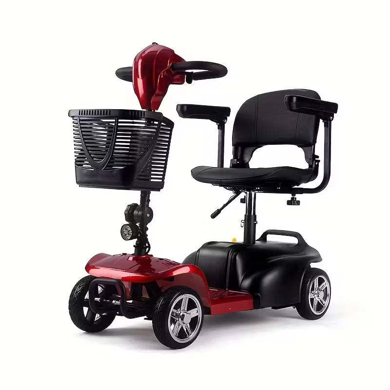 Mobility Aids for The, Four-wheel Foldable Mobility Scooters for Adults, 250w