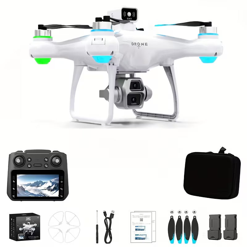 8K GPS Drone with 2 Batteries - 60 Min Flight Time, Brushless Motor, Auto Obstacle Avoidance & Return to Home - Eagle Eye Camera for Beginners & Professionals