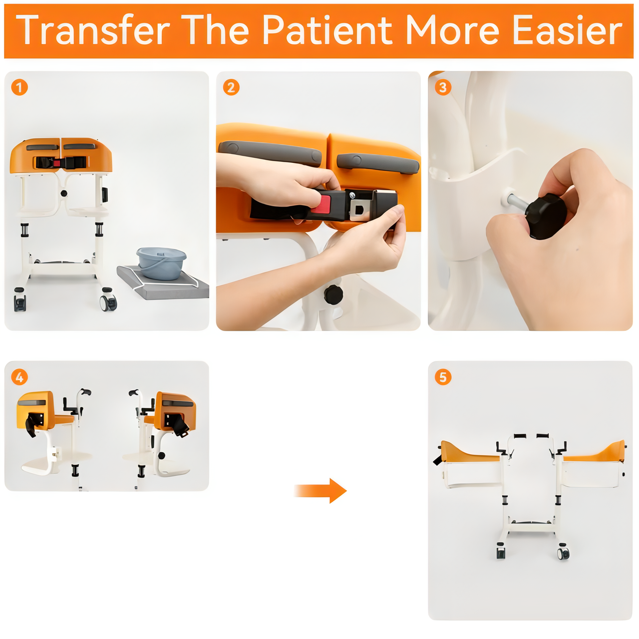 Patient Lift Chair Transfer Lift Wheelchair