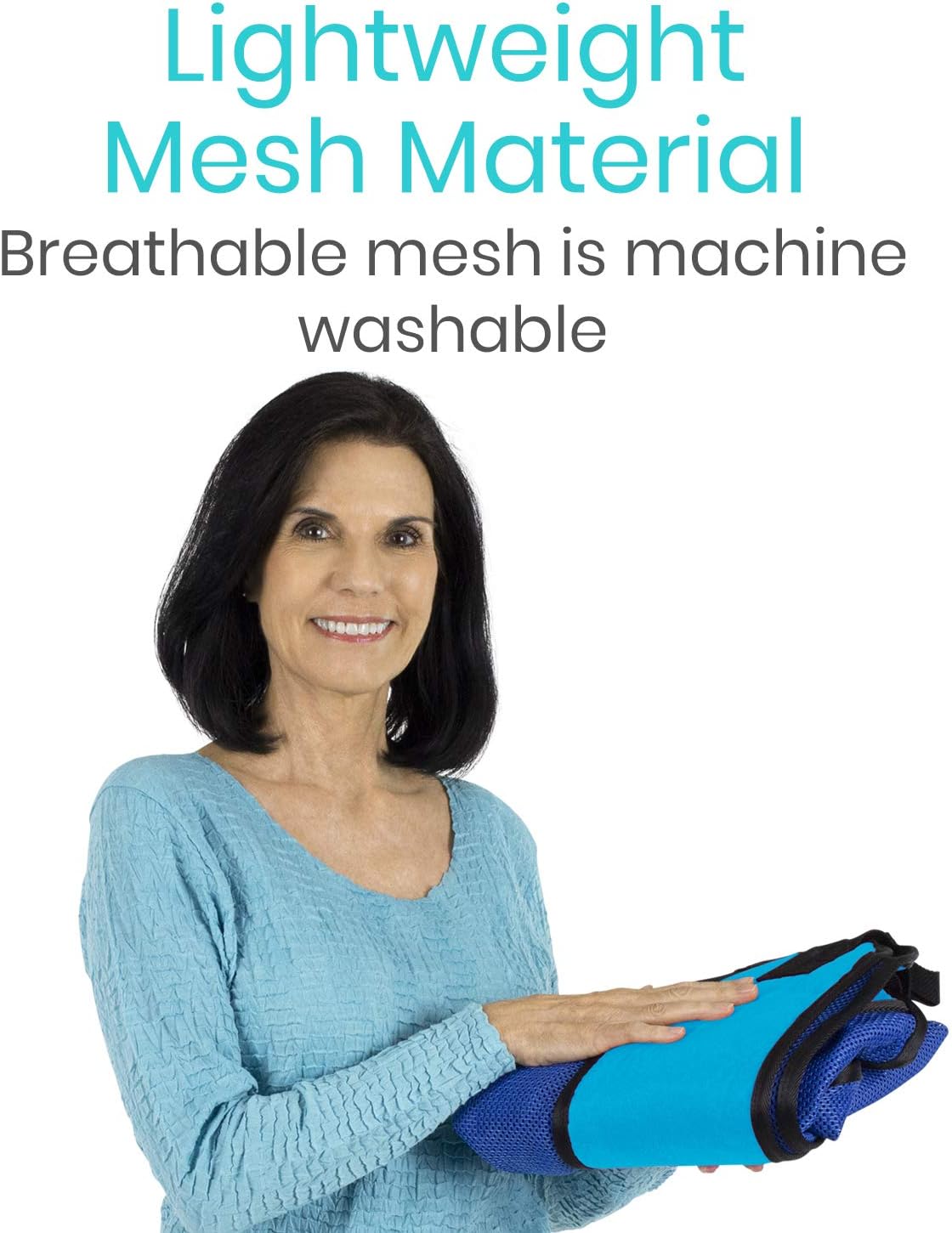 Patient Lift Sling - Full Body Mesh Sling for Showering & Home Use - Transfer Sling for Elderly & Disabled - Patient Transfer Blanket & Lift Pad Assist Device for Bed Positioning & Lifting