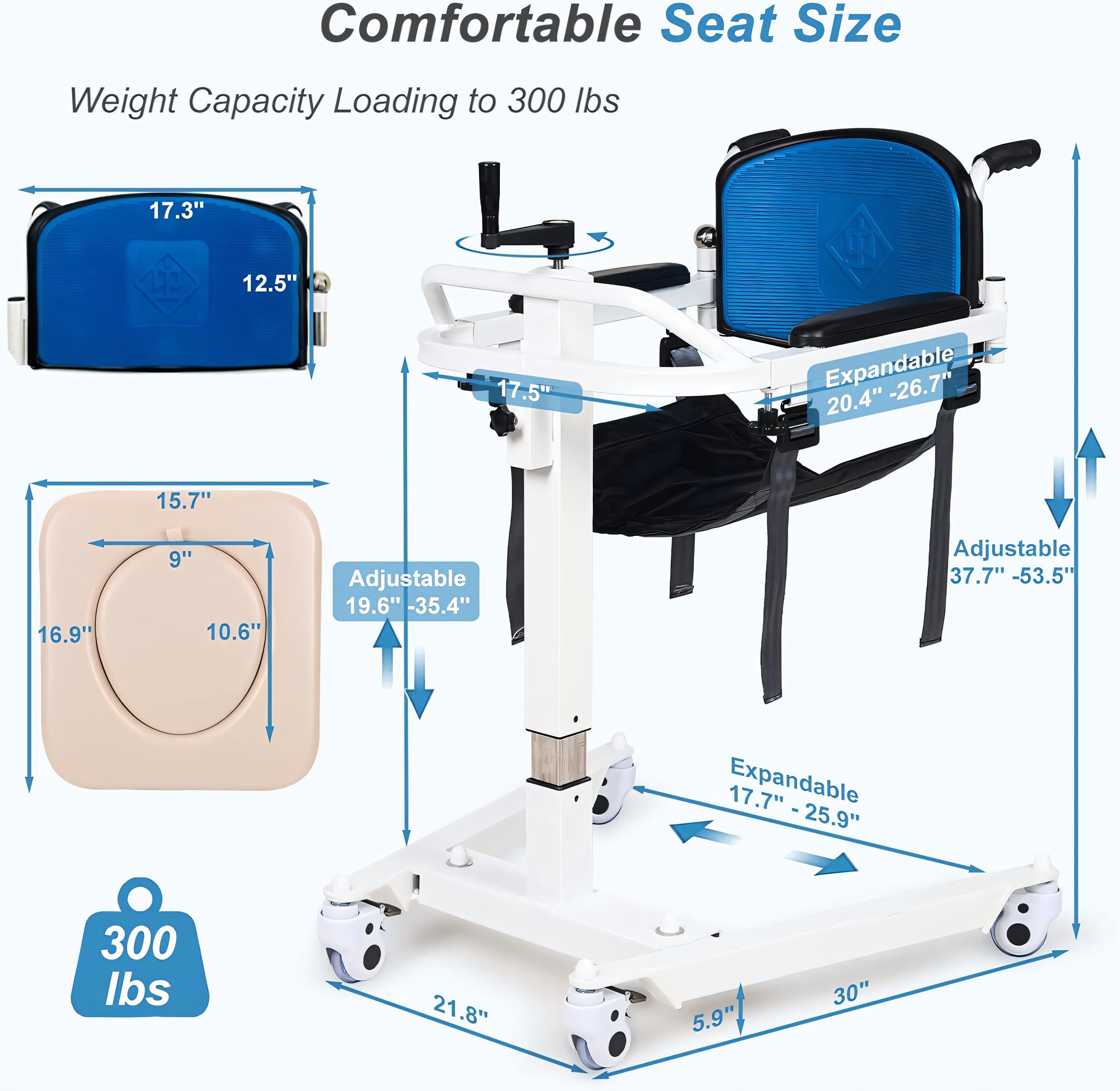 Patient Lift Transfer Chair for Home