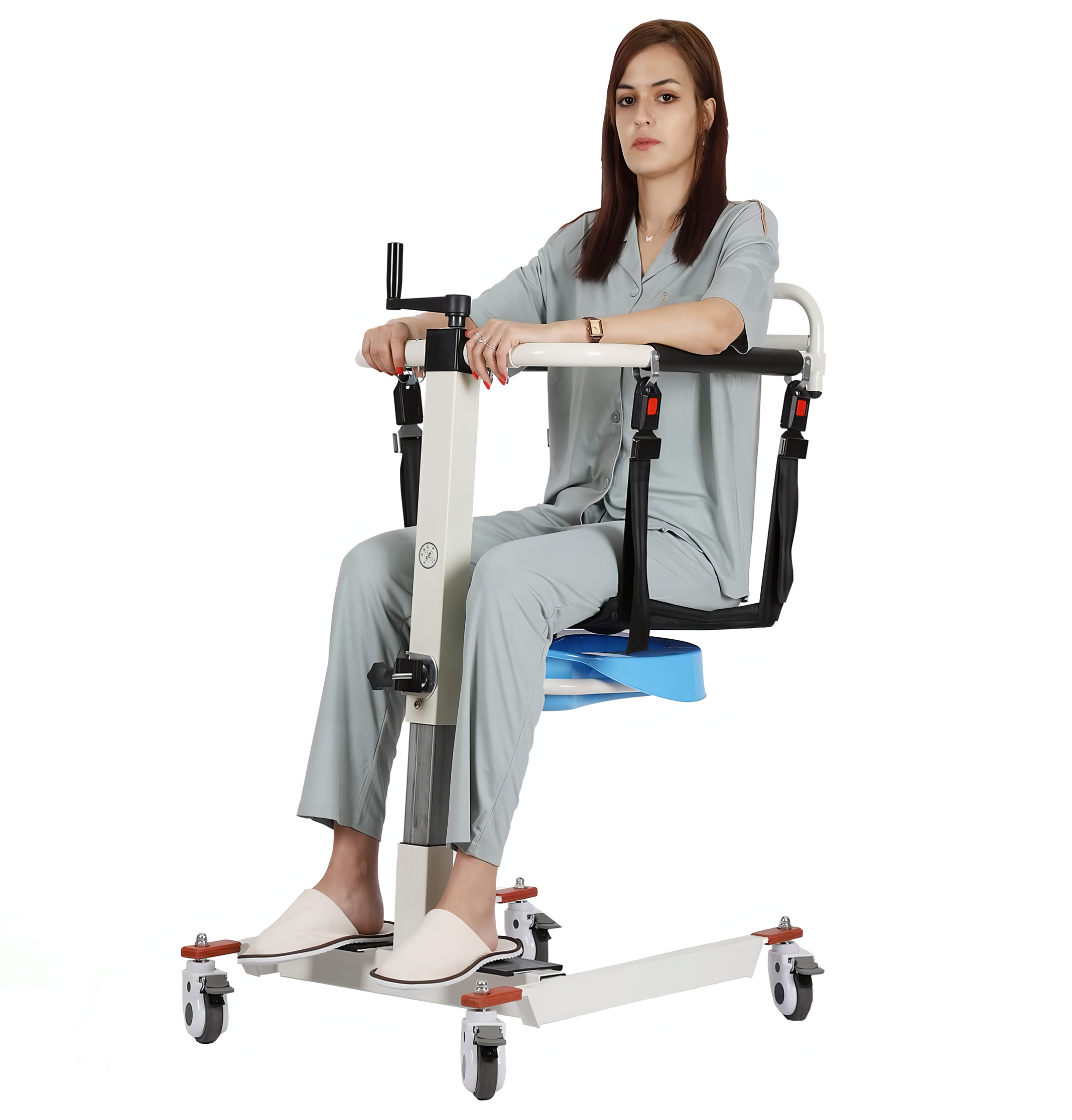 Multi-Function Home Patient Lift Wheelchair: Portable, Safe, Elderly-Friendly with Bedpan