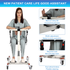 Multi-Function Home Patient Lift Wheelchair: Portable, Safe, Elderly-Friendly with Bedpan