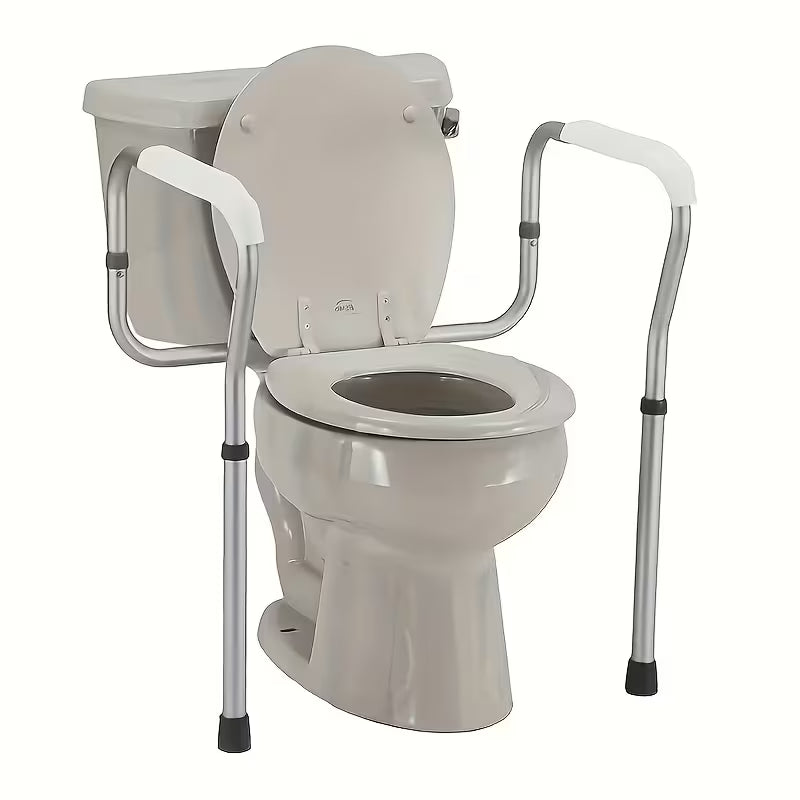 portable toilet armrest rack