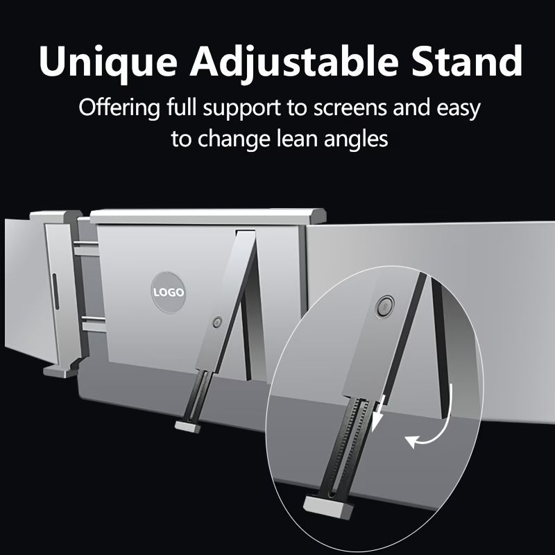 Portable Triple Monitor for Laptop | 14" Laptop Screen Extender, Surveillance Video Security Monitor Displays, 315° Rotate, Plug and Play, 1080P FHD, for 13.5"-16.5" Laptops