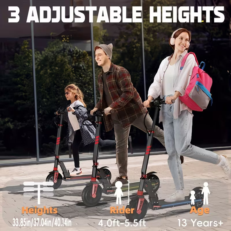 Portable Electric Foldable Scooter Suitable for Students & Teens - 180W Motor, Quick Charge, Lightweight Foldable e-Scooter with Range, Fast- & Frame for Urban Commuting, College Campus & Short-Distance Travel