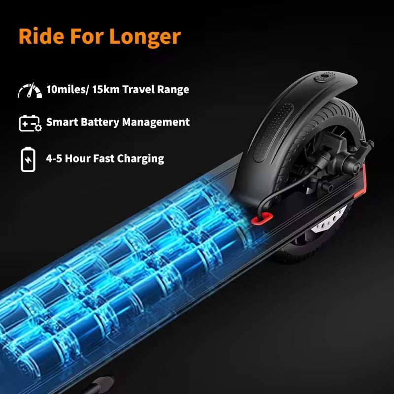 Portable Electric Foldable Scooter Suitable for Students & Teens - 180W Motor, Quick Charge, Lightweight Foldable e-Scooter with Range, Fast- & Frame for Urban Commuting, College Campus & Short-Distance Travel