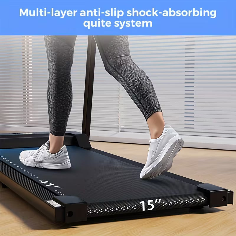 Portable Electric Treadmills for Factories, Space-Efficient Indoor Foldable Treadmills for Home Use, Without Battery