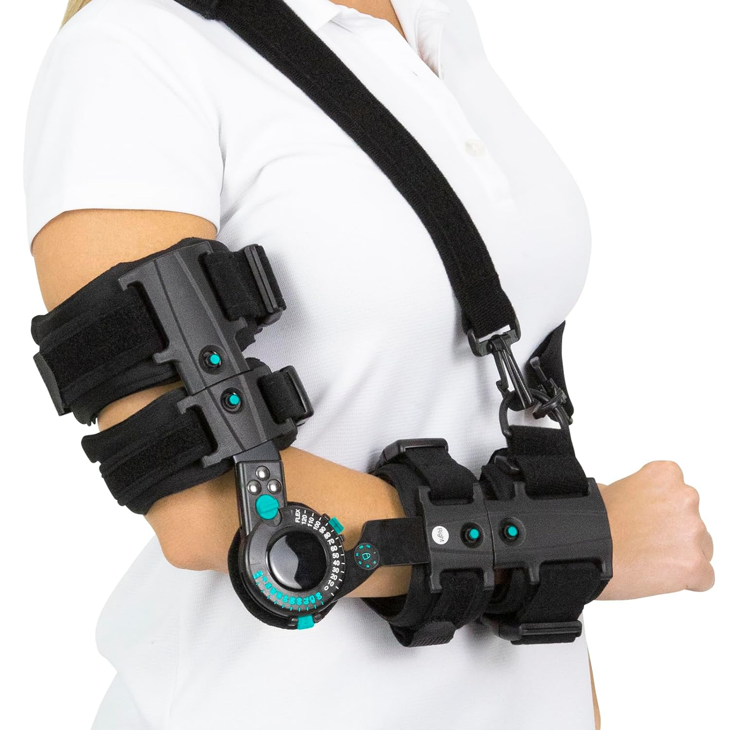 ROM Elbow Brace - Hinged Support Sling Stablizer for Dislocated Arm