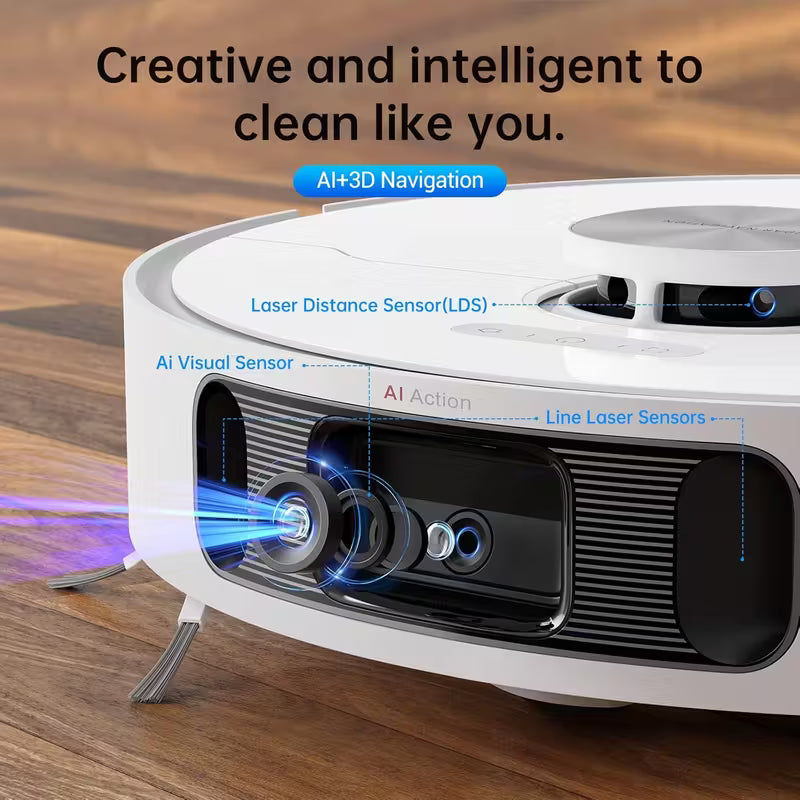 Refurbished DREAME L10s Ultra Smart Robot Vacuum And Mop Combo, Auto Mop Cleaning And Drying
