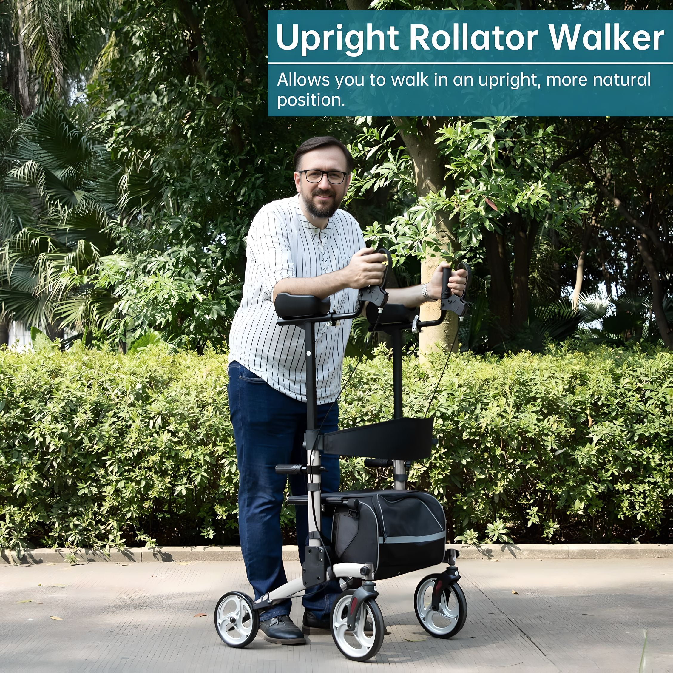 Rollator Walker Mobility Backrest Armrests