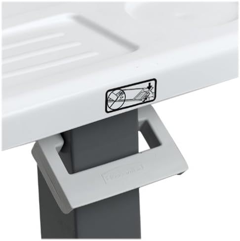 Rolling Overbed Table, Hospital Bed Table, Laptop Tables for Recliner, Bed, Bedside and Sofa, Computer Tables, Hospital Tray, Adjustable with Wheels and Secure Height Adjustment