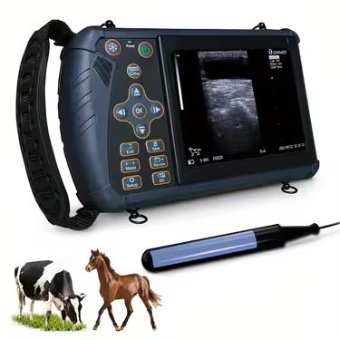 DAWEI Portable Veterinary Ultrasound Scanner (with 3.5MHz Probe), Handheld Animal Ultrasound Device For Pregnancy, For Pigs, Sheep, Dogs, And Cats, Applicable To Farms, Animal Clinics, Etc