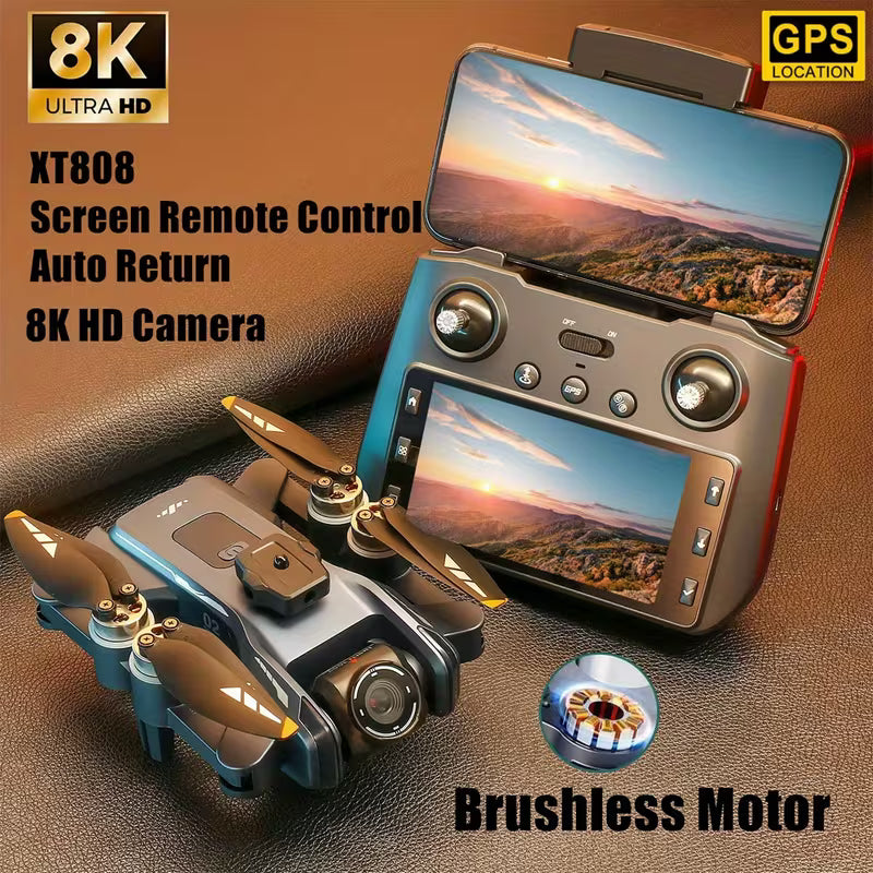 he DINGETU Drone Features a High-Definition 8K Large Screen, 5G Optical Flow, GPS, And a Professional Aviation Camera